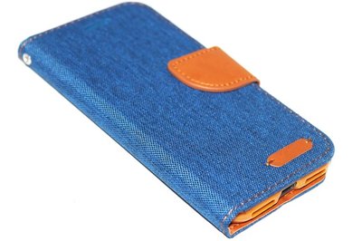 Kunstleren hoesje blauw iPhone XS / X