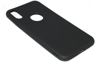 Siliconen hoesje zwart iPhone XS / X