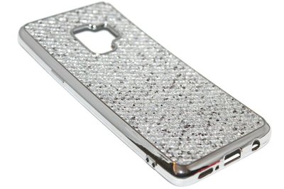 Bling bling hoesje zilver Samsung Galaxy S9