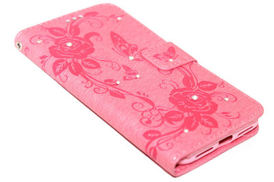 Vlinder hoesje roze iPhone XS / X