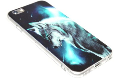 Wolf hoesje siliconen iPhone 6 / 6S