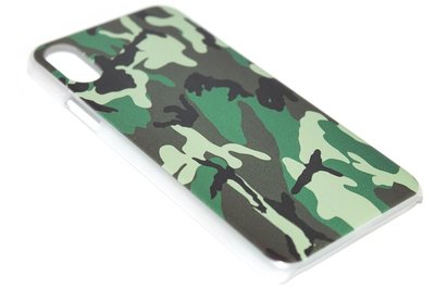 Camouflage hoesje kunststof iPhone XS / X