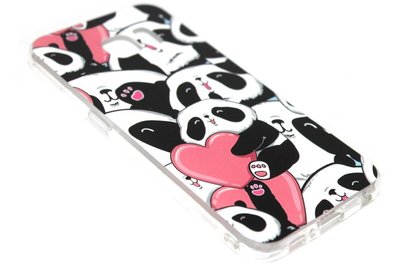 Panda hartjes hoesje Samsung Galaxy S6 Edge