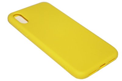 Siliconen hoesje geel iPhone XS / X