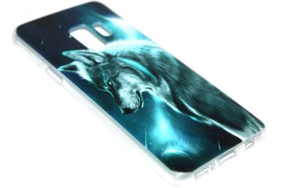 Wolf hoesje siliconen Samsung Galaxy S9 Plus