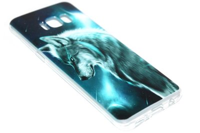 Wolf hoesje siliconen Samsung Galaxy S8 Plus