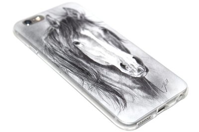 Paarden hoesje siliconen iPhone 6 (S) Plus