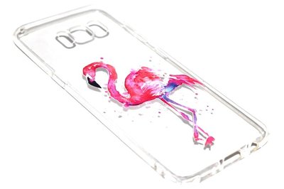 Flamingo hoesje siliconen Samsung Galaxy S8