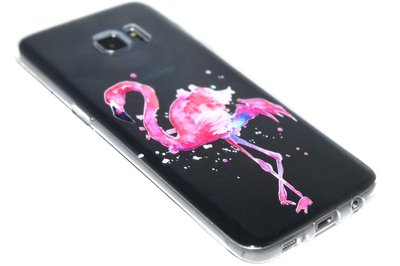 Flamingo hoesje siliconen Samsung Galaxy S7 Edge