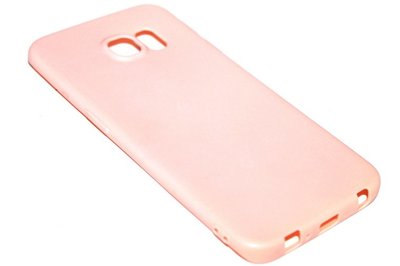 Roze siliconen TPU hoesje Samsung Galaxy S6 Edge