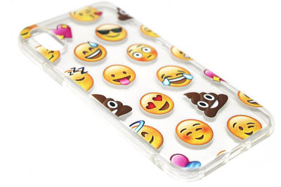 Emoticons hoesje siliconen iPhone XS Max