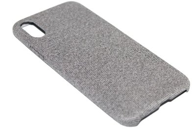 Stoffen hoesje grijs iPhone XS Max