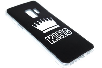 King hoesje siliconen zilver Samsung Galaxy S9