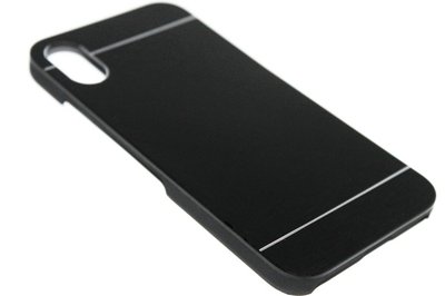 Aluminium hoesje zwart iPhone XS / X