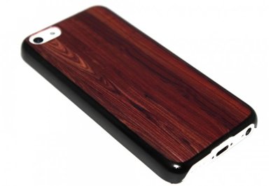 Hout hoesje roodbruin iPhone 5C