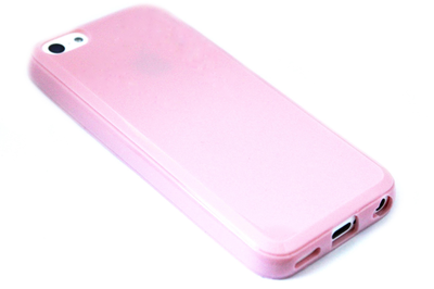 Siliconen hoesje roze iPhone 5C