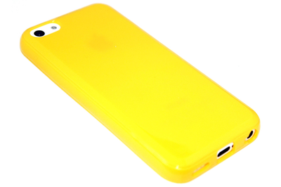 Siliconen hoesje geel iPhone 5C