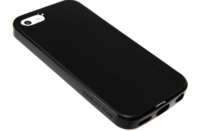 Rubber hoesje zwart iPhone 5C