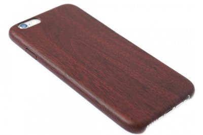 Hout hoesje roodbruin iPhone 5 / 5S / SE