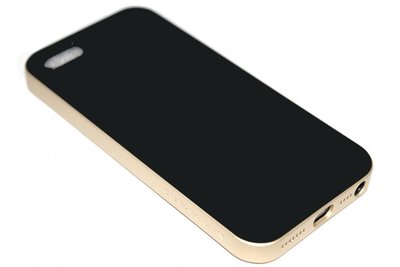 Rubber goud hoesje iPhone 5 / 5S / SE