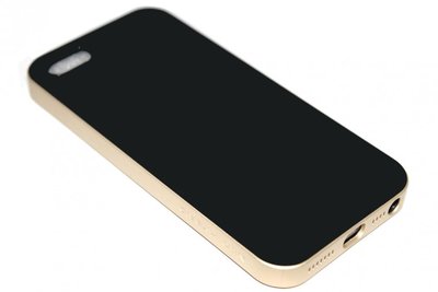 Rubber goud hoesje iPhone 5 / 5S / SE