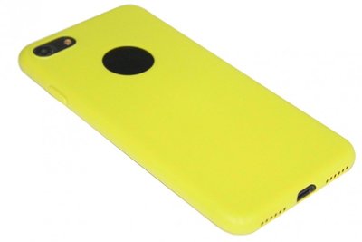 Siliconen hoesje geel iPhone 6 / 6S