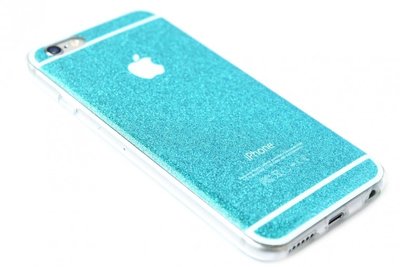 Bling bling hoesje blauw iPhone 6 / 6S