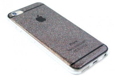 Bling bling hoesje bruin iPhone 6 / 6S