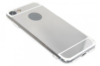 Luxe spiegel hoesje zilver iPhone SE (2022/ 2020)/ 8/ 7