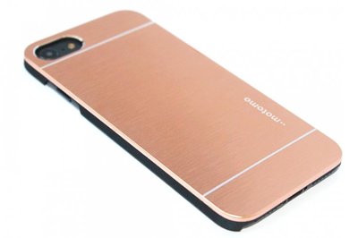 Aluminium hoesje goud iPhone 8 Plus / 7 Plus