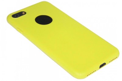 Siliconen hoesje geel iPhone 8 Plus / 7 Plus