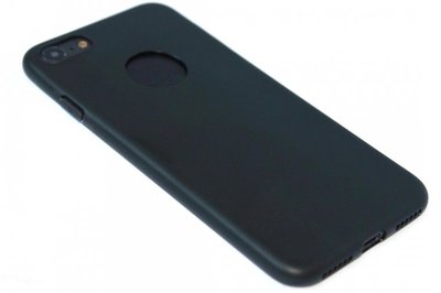 Siliconen hoesje zwart iPhone 8 Plus / 7 Plus