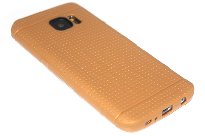 Siliconen hoesje bruin Samsung Galaxy S7