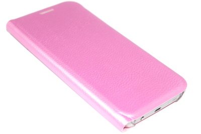 Kunstleren luxury hoesje roze Samsung Galaxy S7 Edge