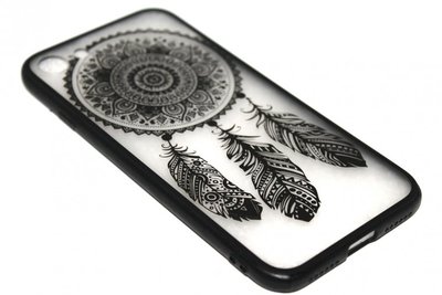 Mandala dromenvanger hoesje zwart iPhone 8 Plus / 7 Plus