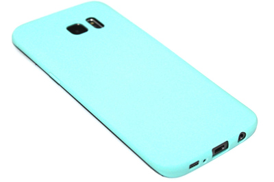 Siliconen hoesje blauw Samsung Galaxy S7 Edge