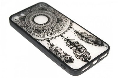 Mandala dromenvanger hoesje zwart iPhone 5 / 5S / SE