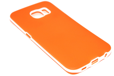 Siliconen hoesje oranje Samsung Galaxy S6 Edge