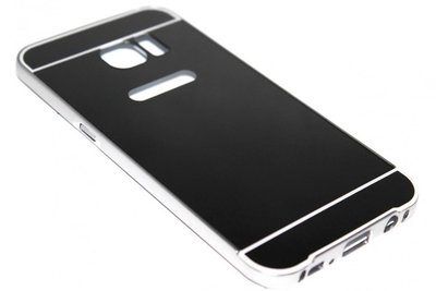 Spiegel hoesje aluminium zwart Samsung Galaxy S7