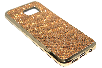 Bling bling hoesje goud Samsung Galaxy S7