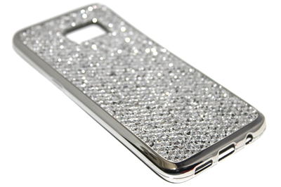 Bling bling hoesje zilver Samsung Galaxy S7