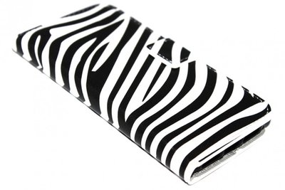 Zebra hoesje kunstleer iPhone 6 / 6S
