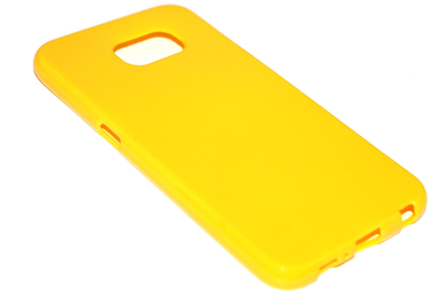 Siliconen hoesje geel Samsung Galaxy S6 Edge