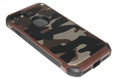 Camouflage hoesje bruin kunststof iPhone 6 / 6S