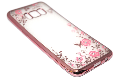 Glimmend bloemen hoesje Samsung Galaxy S8