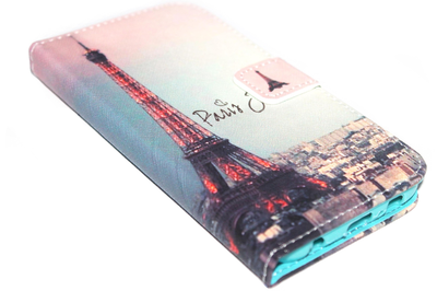 Parijs Eiffeltoren hoesje kunstleer Samsung Galaxy S6