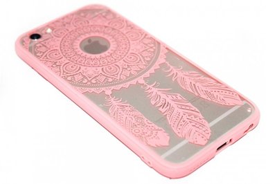Mandala dromenvanger hoesje roze iPhone 6 (S) Plus