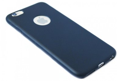 Siliconen hoesje donkerblauw iPhone 6 (S) Plus