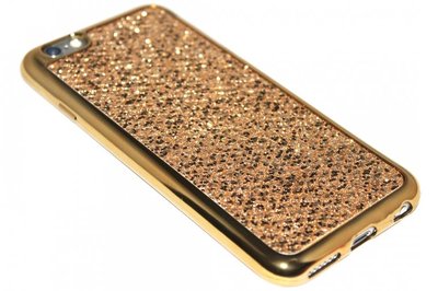 Bling bling hoesje goud iPhone 6 (S) Plus