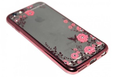 Glimmend bloemen hoesje iPhone 6 (S) Plus